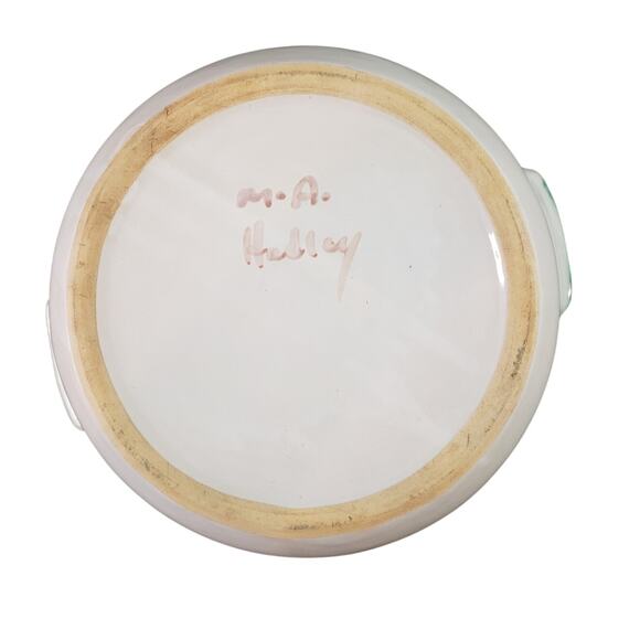 Vintage MA Hadley Pear and Grape Green 2 Quart Covered Casserole - Picture 5 of 7